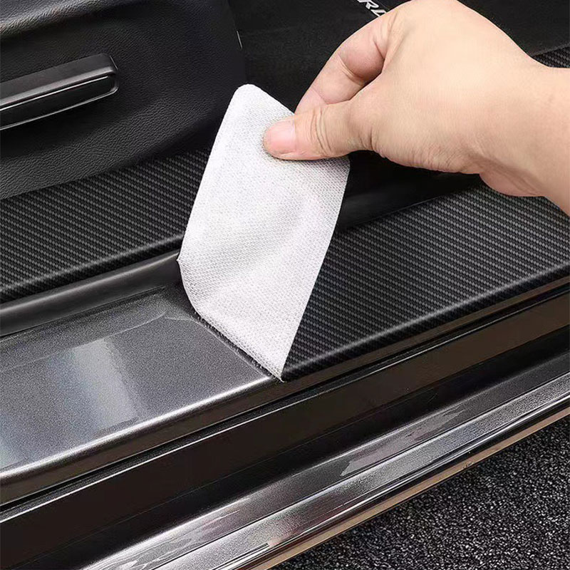 Stiker Pelindung Pelat Ambang  - Crepe Pan Carbon ulasan dan harga